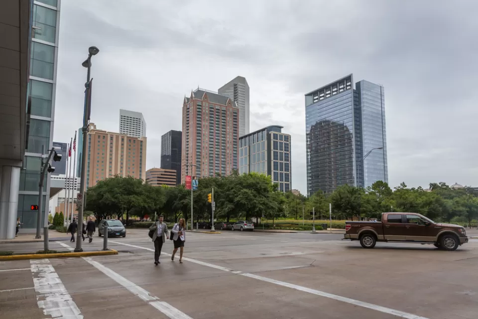 Downtown Houston pedestrians